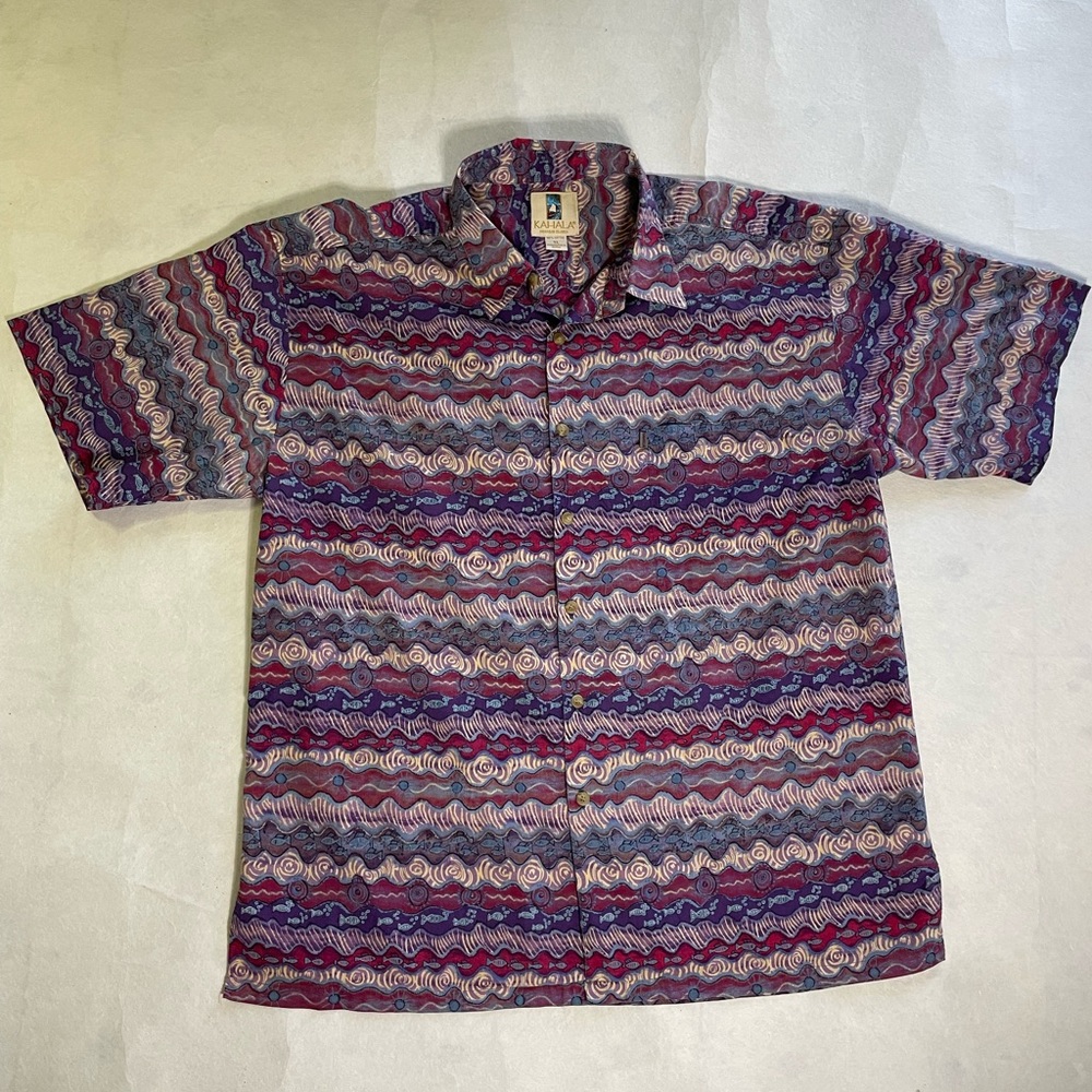 KHALA Hawaiian shirt color purple